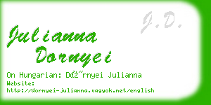 julianna dornyei business card